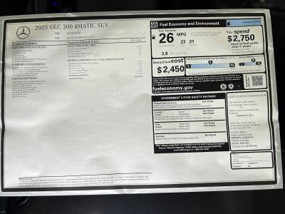 2025 Mercedes-Benz GLC GLC 300