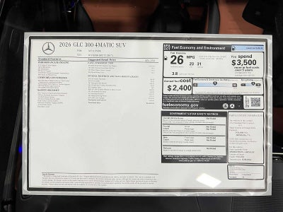 2026 Mercedes-Benz GLC 300 4MATIC® SUV