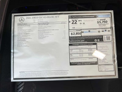 2026 Mercedes-Benz GLC AMG® GLC 43