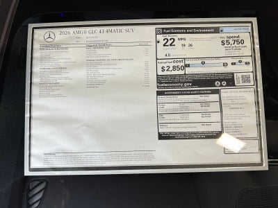 2026 Mercedes-Benz AMG® GLC 43 AMG® GLC 43