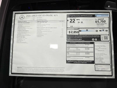 2026 Mercedes-Benz AMG® GLC 43 4MATIC® SUV