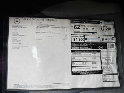 2025 Mercedes-Benz G 580e G 580e