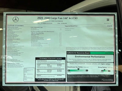 2025 Mercedes-Benz Sprinter 2500 Standard Roof I4 Diesel 144" RWD