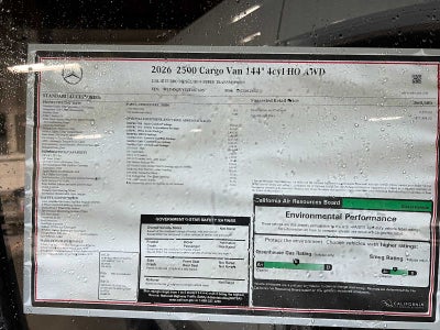2026 Mercedes-Benz Sprinter 2500 Standard Roof I4 Diesel HO 144" AWD