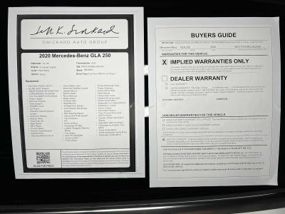 2020 Mercedes-Benz GLA 250 4MATIC® SUV