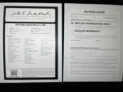2014 Mercedes-Benz C 300 4dr Sdn 4MATIC®