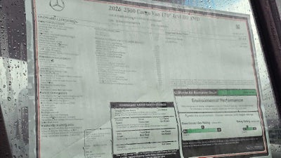 2026 Mercedes-Benz Sprinter 2500 High Roof I4 Diesel HO 170" AWD