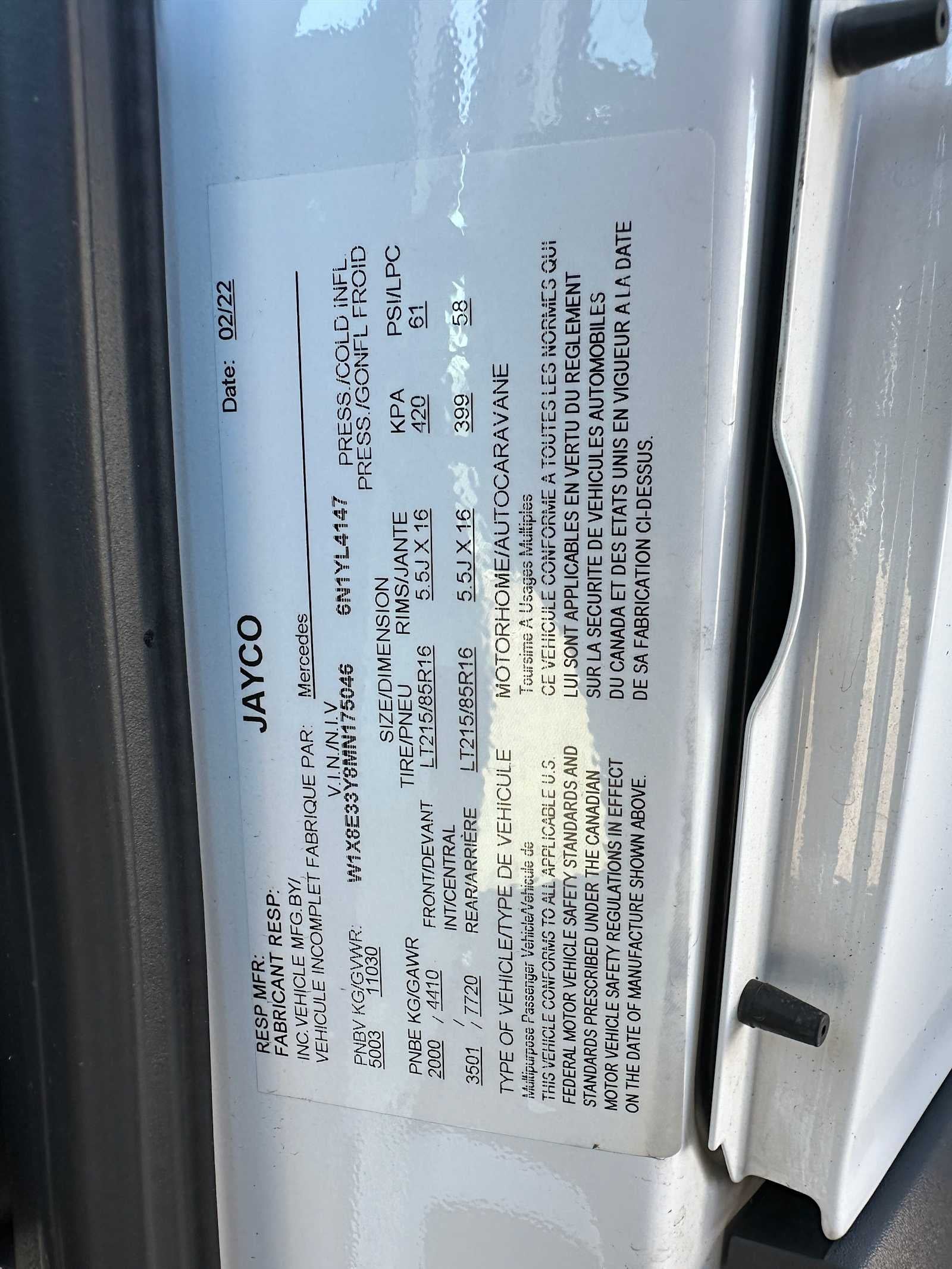 2021 Mercedes-Benz Sprinter 3500XD Standard Roof V6 170"