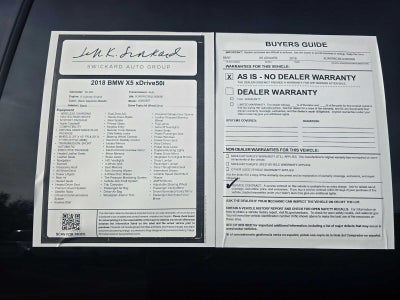 2018 BMW X5 xDrive50i