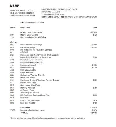 2021 Mercedes-Benz GLE 350 4MATIC® SUV
