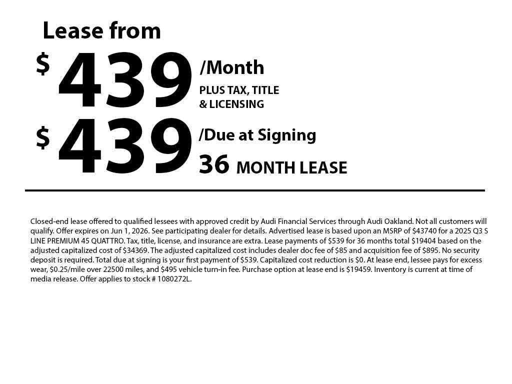 2025 Audi Q3 S line Premium