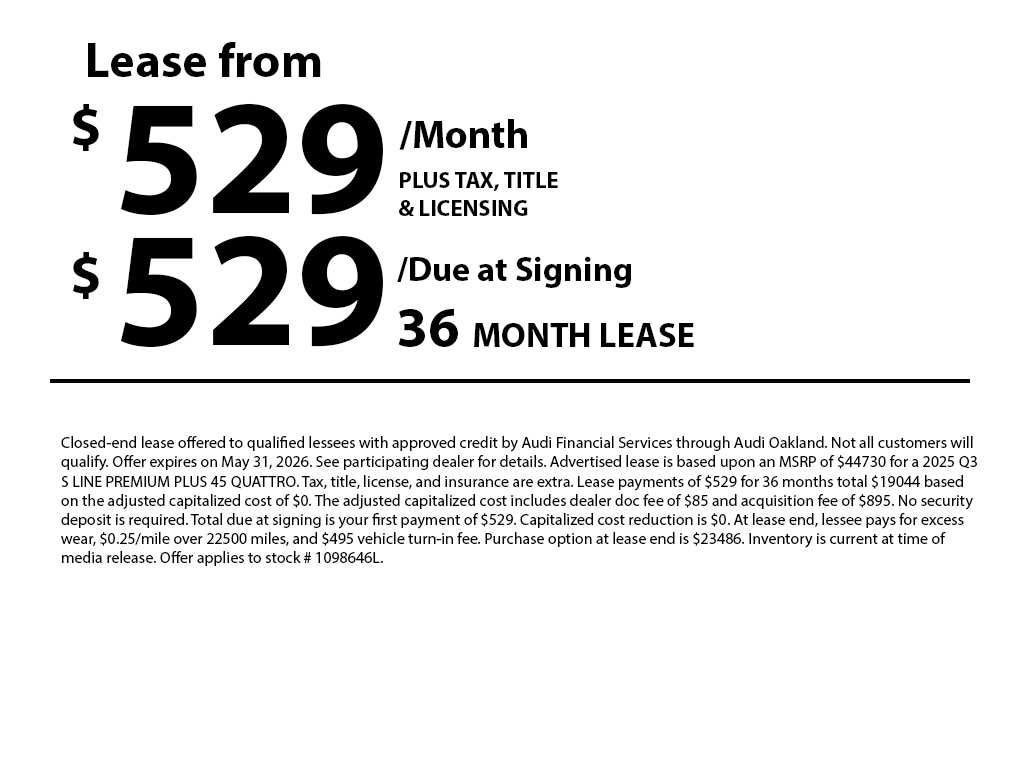 2025 Audi Q3 S line Premium Plus