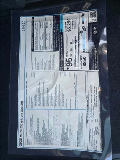 2025 Audi Q6 e-tron Premium Plus