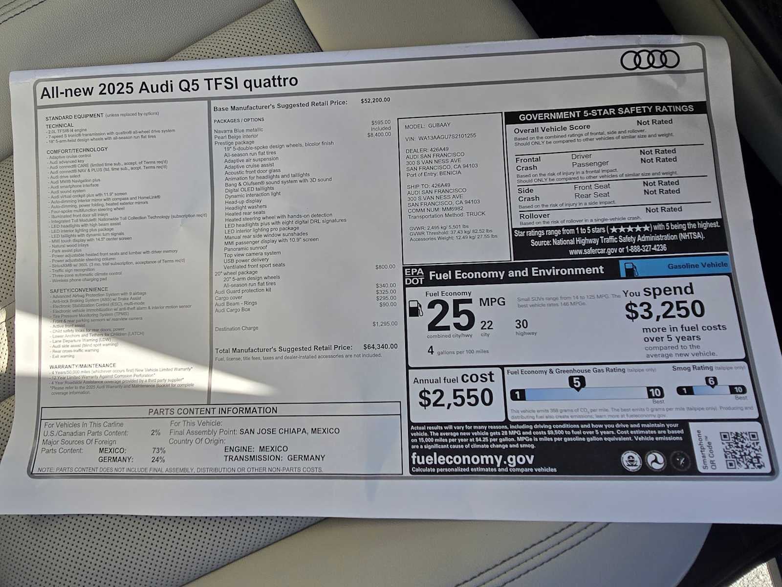 2025 Audi Q5 Prestige