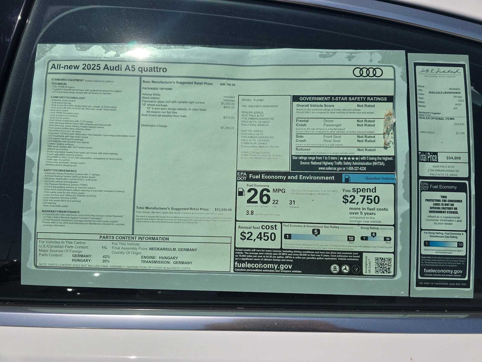 2025 Audi A5 Premium