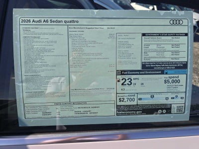 2026 Audi A6 Sedan Premium Plus