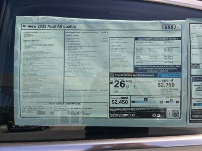 2025 Audi A5 Premium Plus