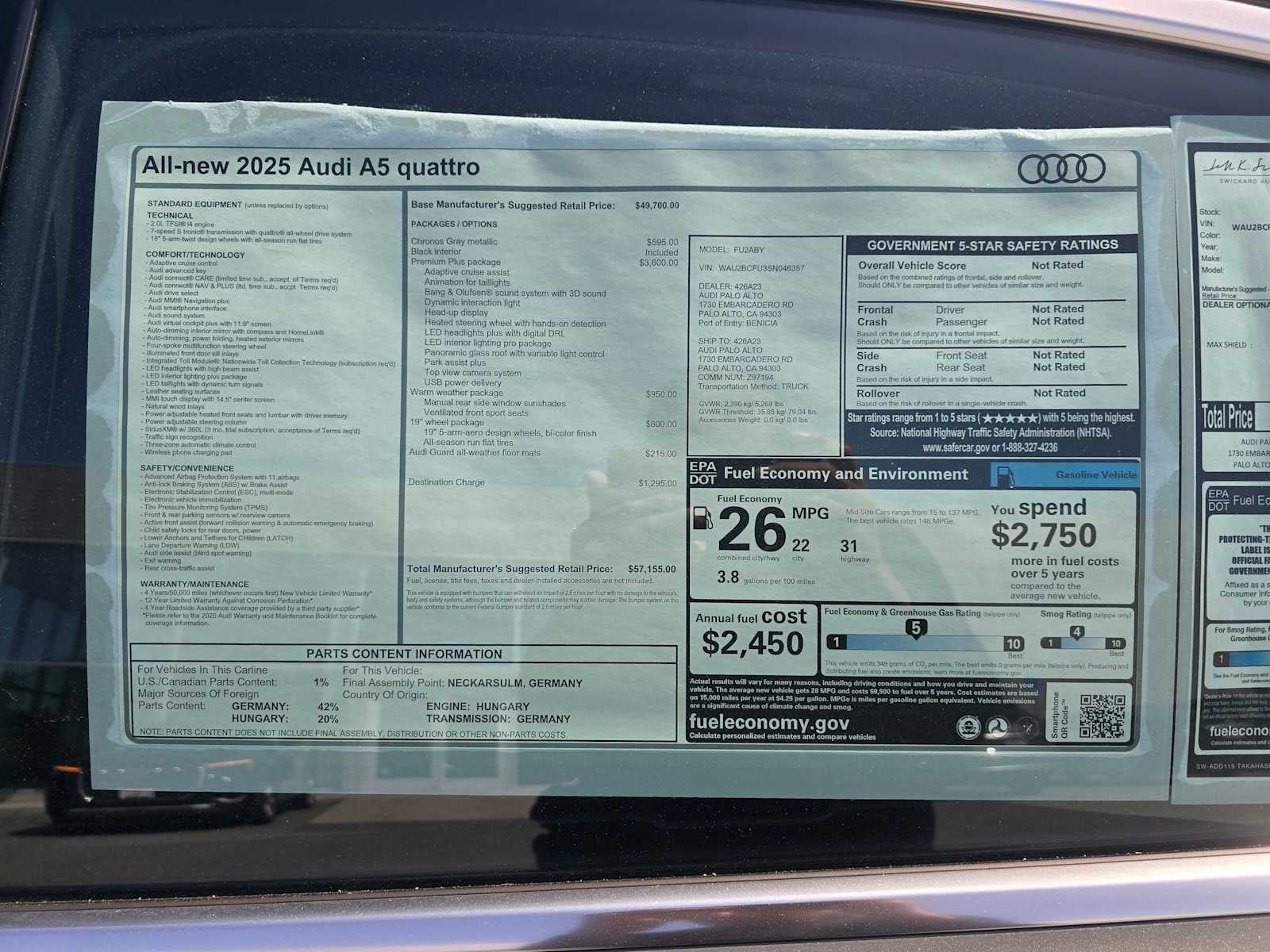 2025 Audi A5 Premium Plus