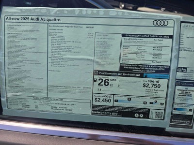 2025 Audi New A5 Premium Plus