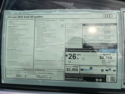 2025 Audi A5 Premium Plus