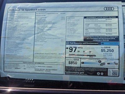 2025 Audi S6 e-tron Premium Plus