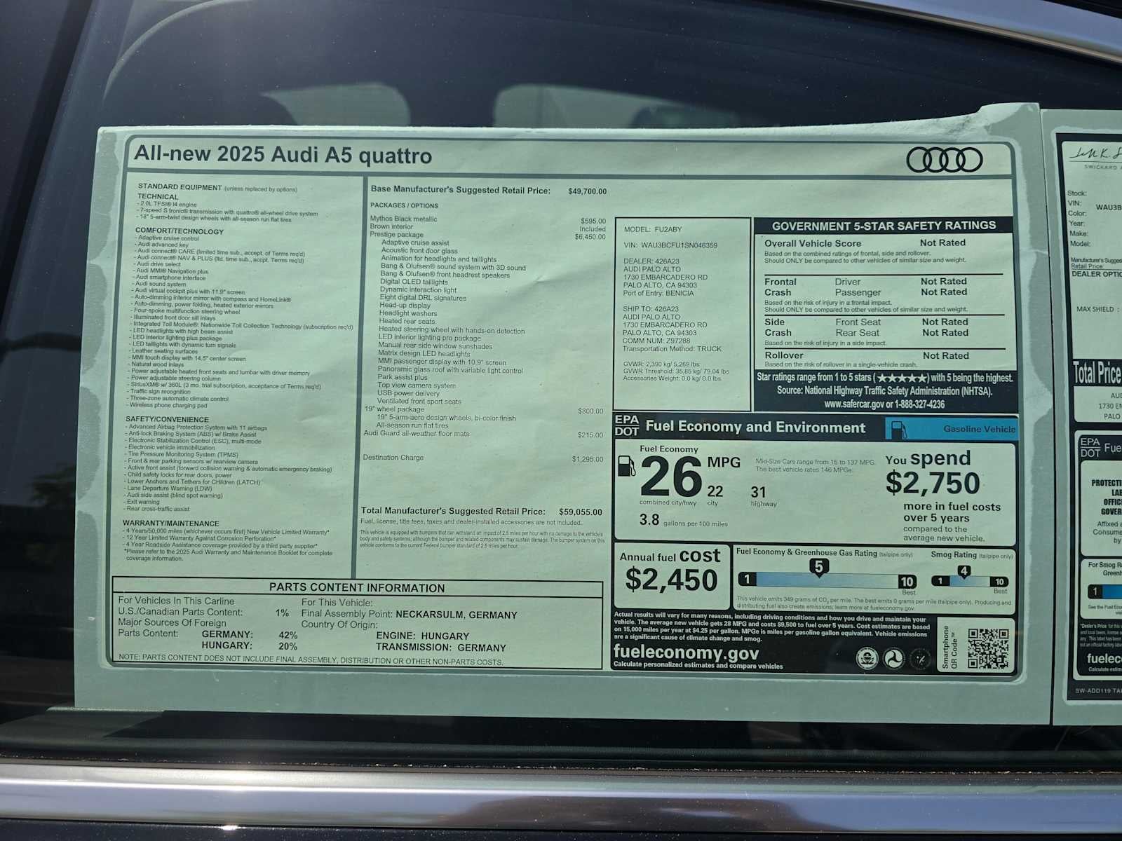 2025 Audi A5 Prestige