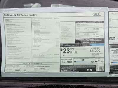 2026 Audi A6 Sedan Premium Plus
