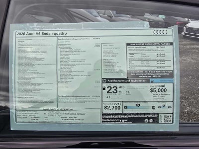 2026 Audi A6 Sedan Premium Plus