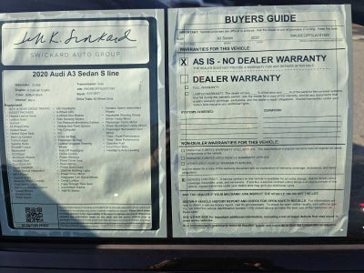 2020 Audi A3 S line Premium