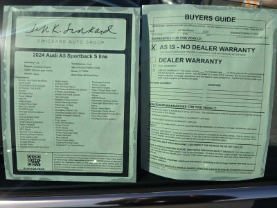 2024 Audi A5 Sportback S line Premium