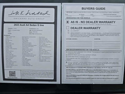 2023 Audi A4 Sedan S line Premium Plus