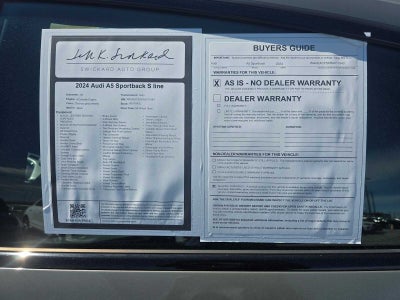 2024 Audi A5 Sportback S line Prestige