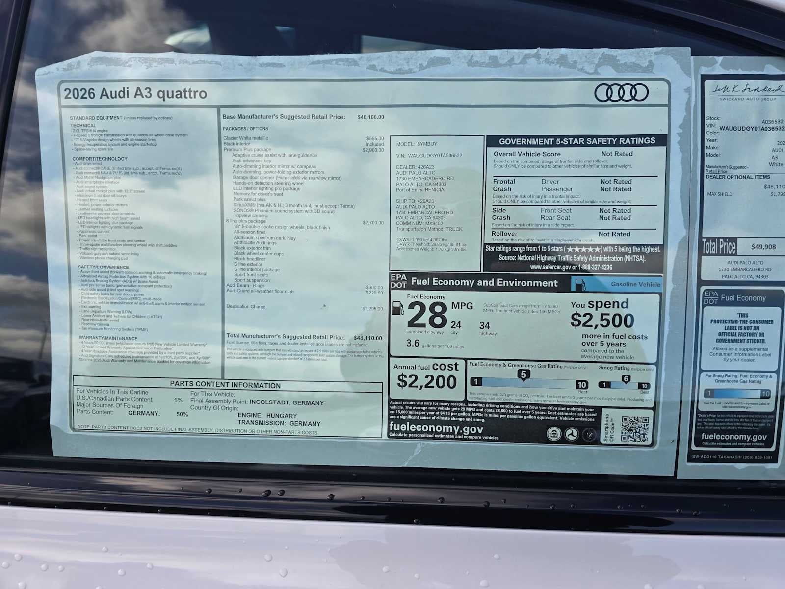 2026 Audi A3 Premium