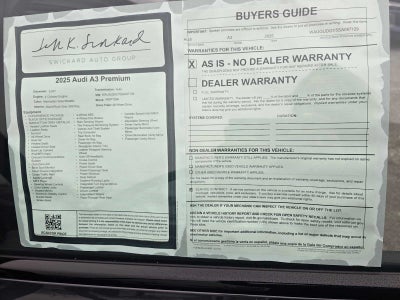 2025 Audi A3 Premium