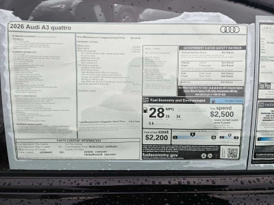 2026 Audi A3 Premium