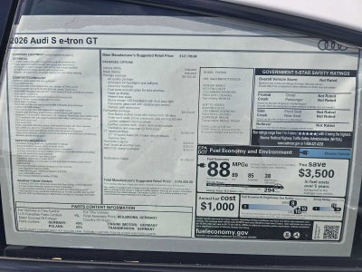 2026 Audi S e-tron GT Prestige