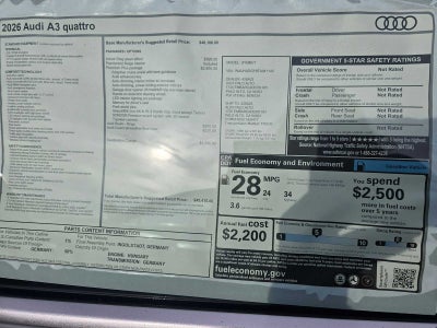 2026 Audi A3 Premium Plus