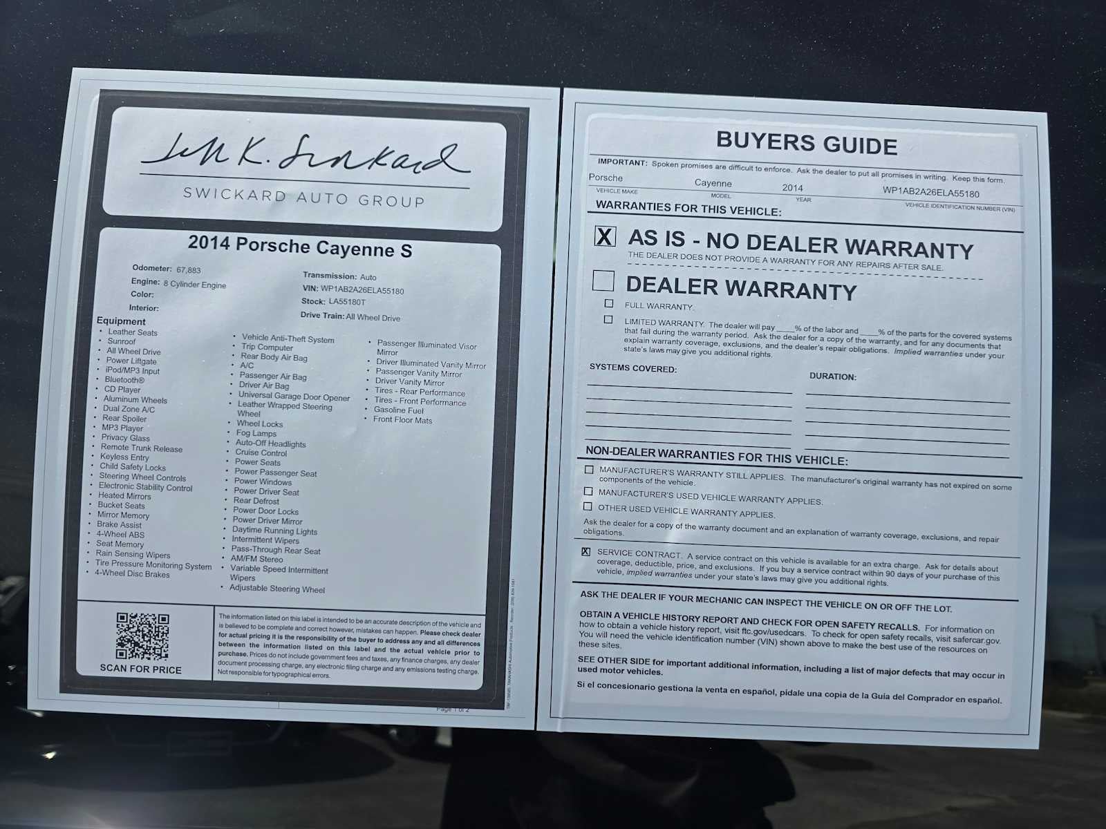 2014 Porsche Cayenne S