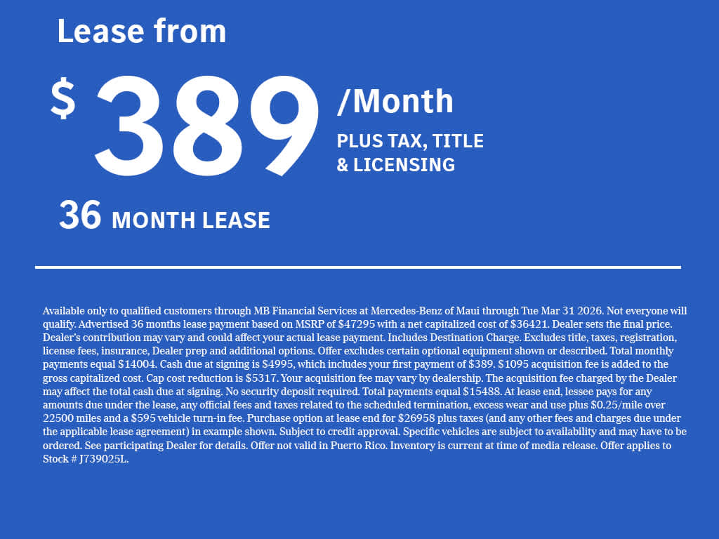2025 Mercedes-Benz GLA 250 4MATIC® SUV