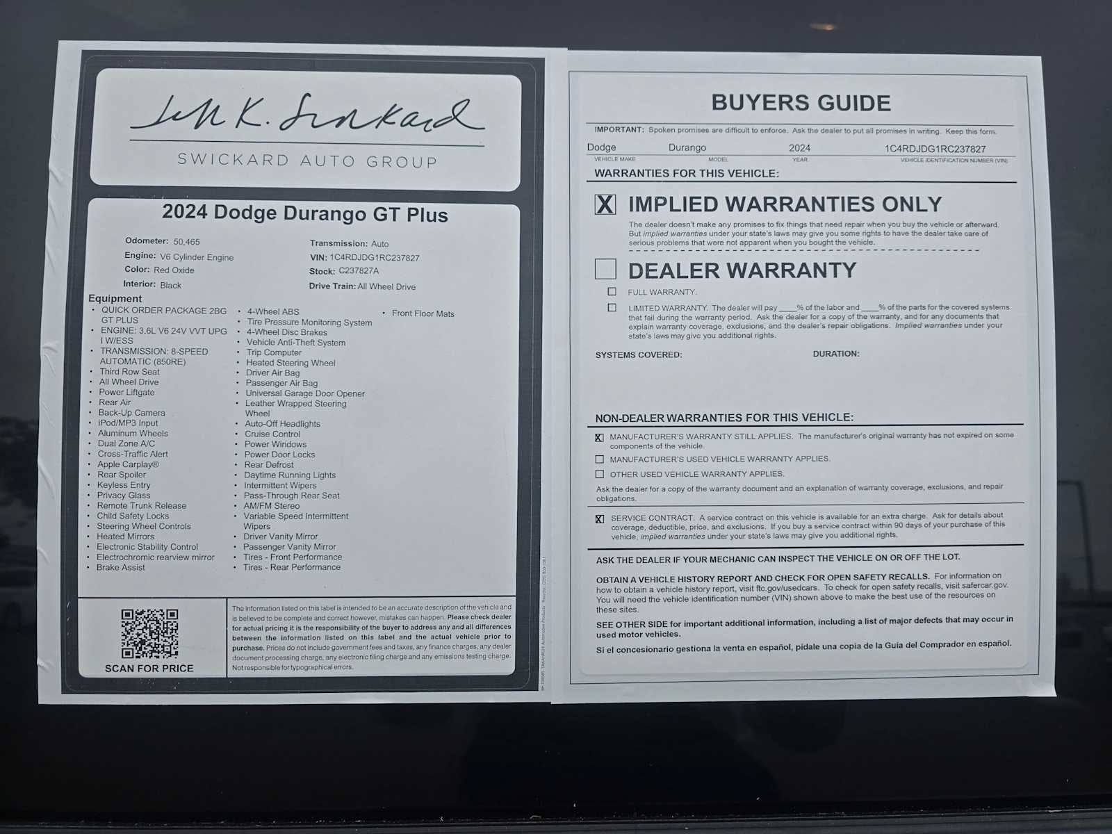 2024 Dodge Durango GT Plus