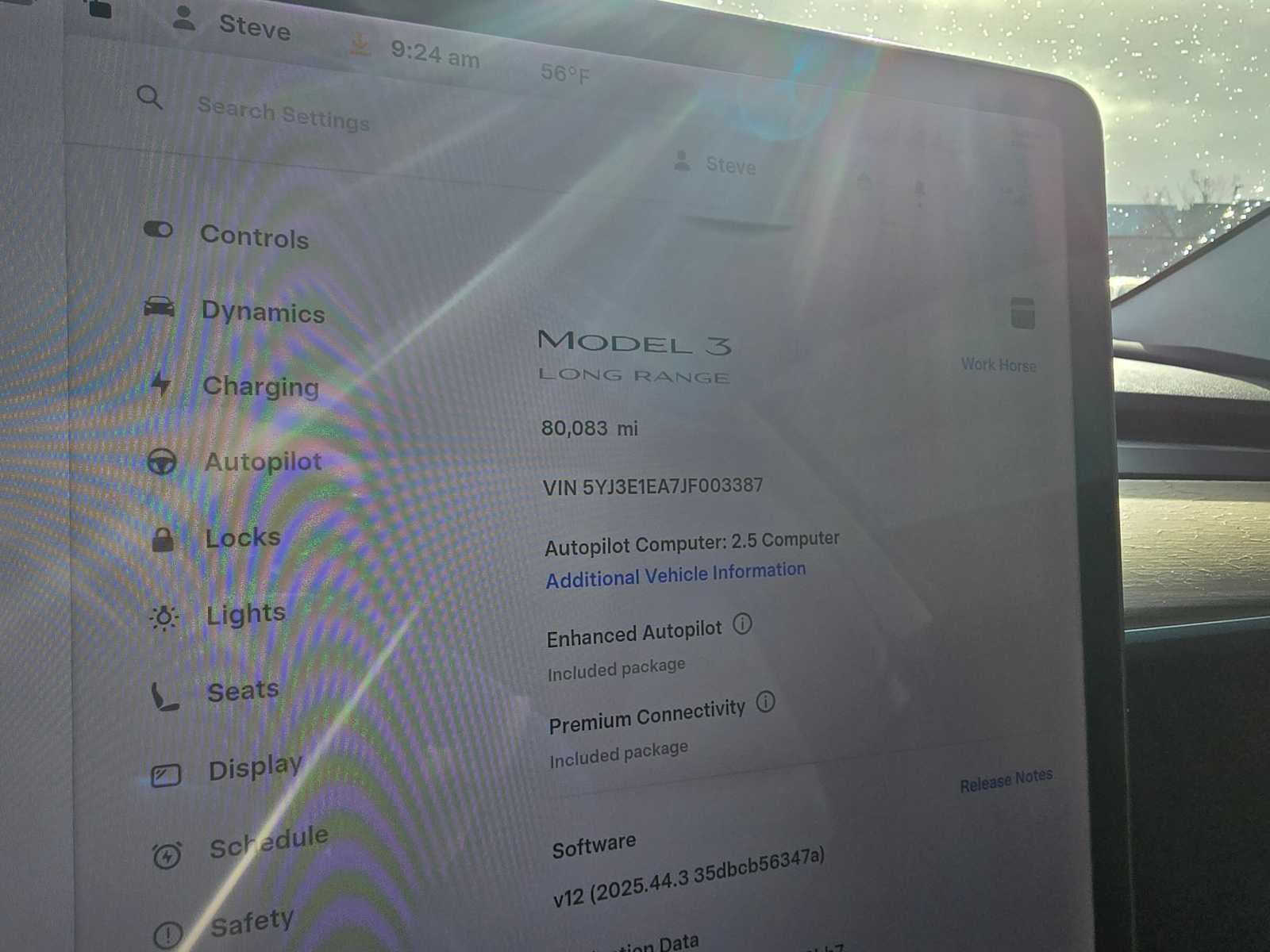 2018 Tesla Model 3 Long Range Battery