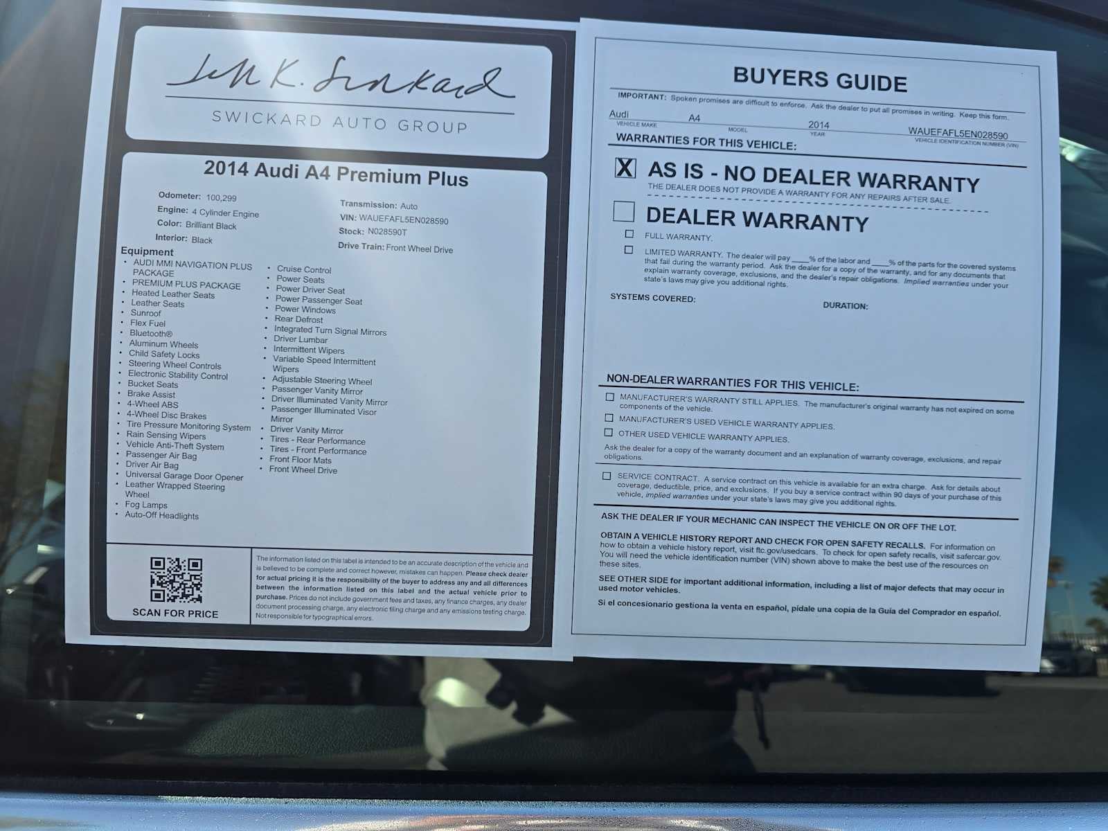 2014 Audi A4 Premium Plus