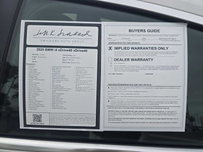 2025 BMW i4 xDrive40 xDrive40