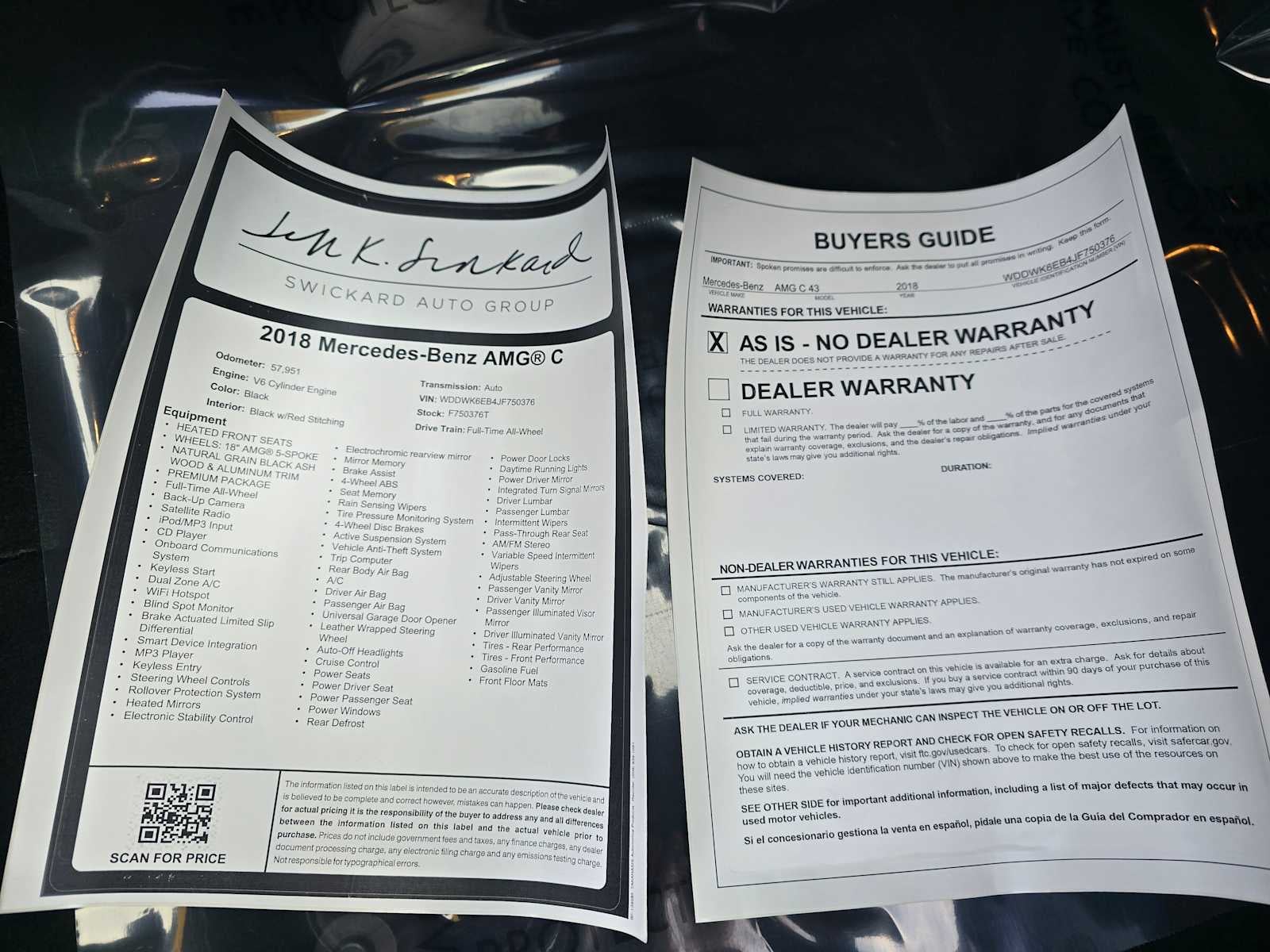 2018 Mercedes-Benz C-Class AMG® C 43