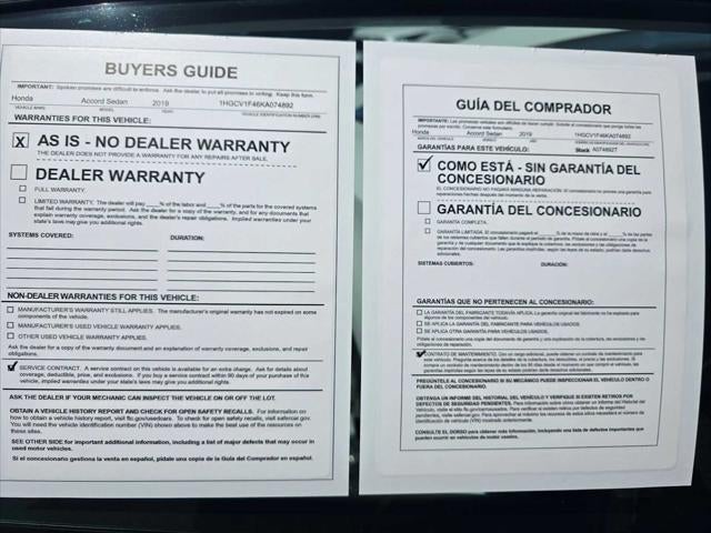 2019 Honda Accord Sedan EX 1.5T