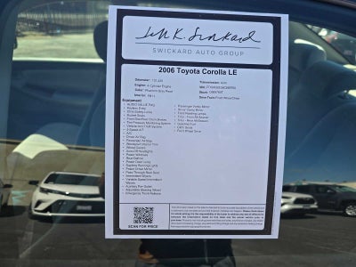 2006 Toyota Corolla LE