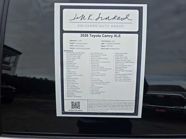 2026 Toyota Camry XLE