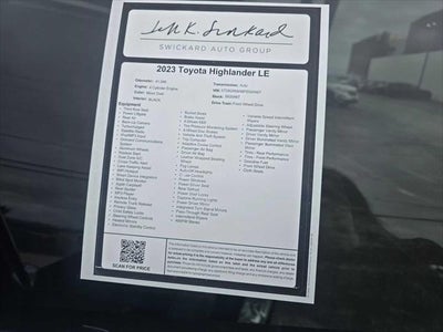 2023 Toyota Highlander LE