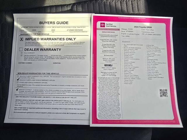 2024 Toyota GR86 Auto (Natl)