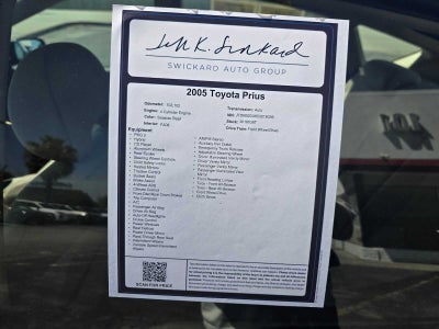 2005 Toyota Prius 5dr HB (Natl)